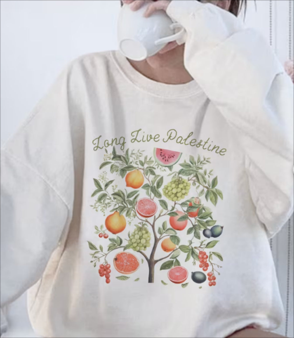 Frugt Palæstina T-shirt Vandmelon Frugt Loft