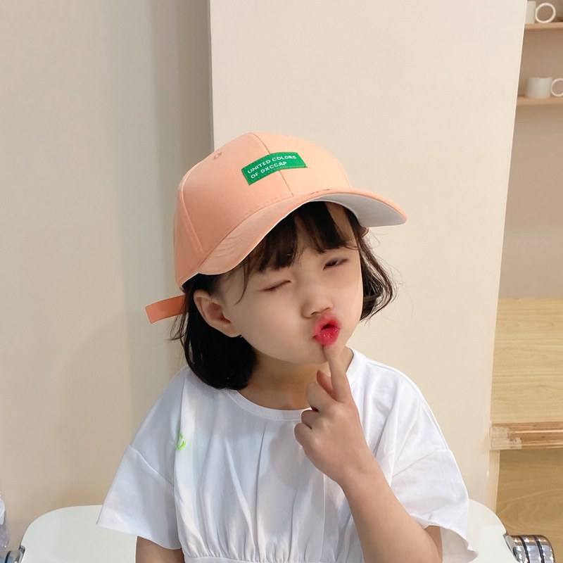 Patch Letter Baseball Boys And Girls Shade Sunscreen Curved Brim Hat