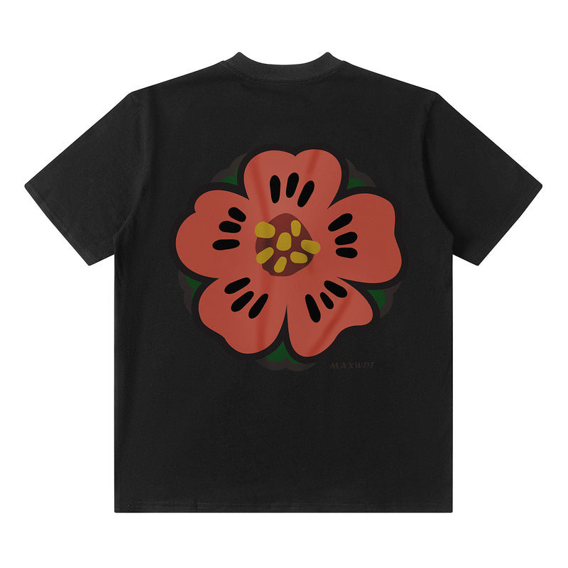 Hip Hop Distressed Summer Loose Crewneck Top