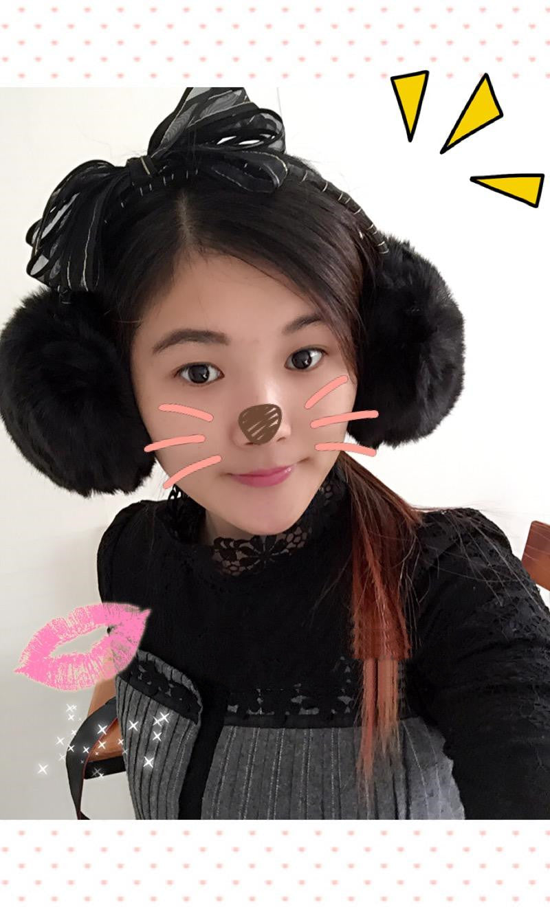 Oversized Bow-knot Ear Bag Female Cute Trendy Plush Ear Protection