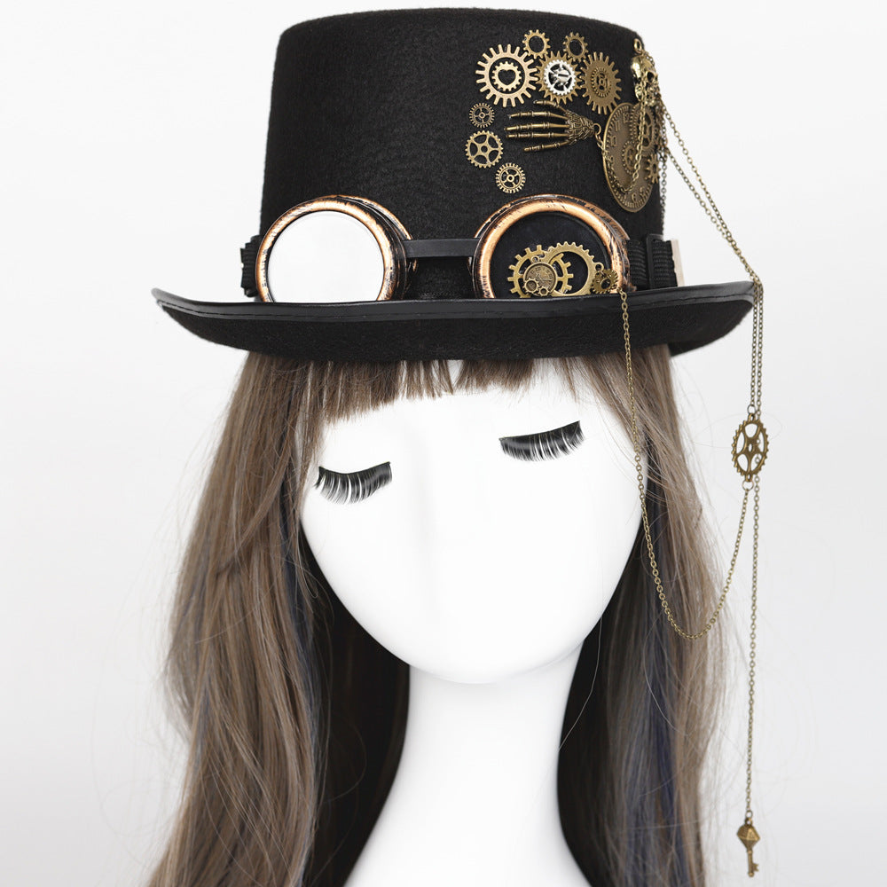 Gear Goth-briller Retro Steampunk-hat