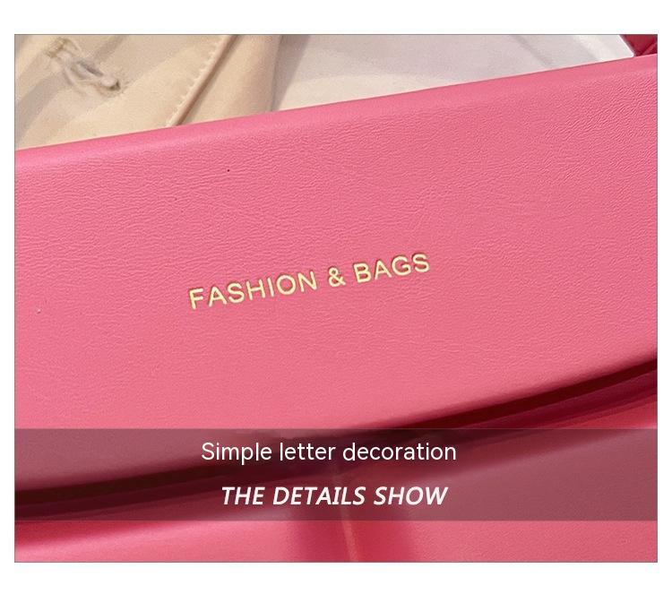 Advanced Texture Candy-colored One-shoulder Crossbody Handbag