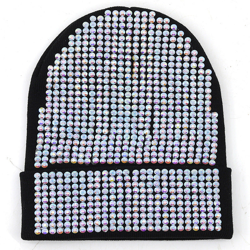 New Diamond Solid Color Handmade Wool Hat