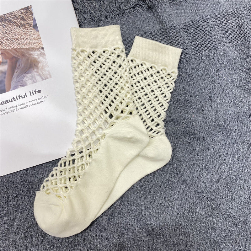 Women's Summer New Fashion Hollowed-out Mesh Hole Socks