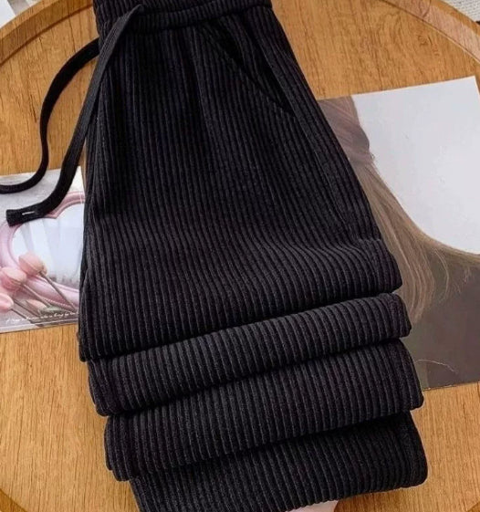 Women's Wide-leg Pants Autumn And Winter New High Waist Drooping Straight Thickening Pants
