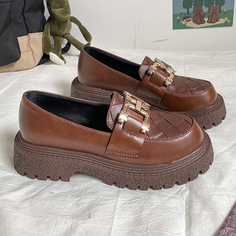 British Style Retro Platform Platform Women's Shoes