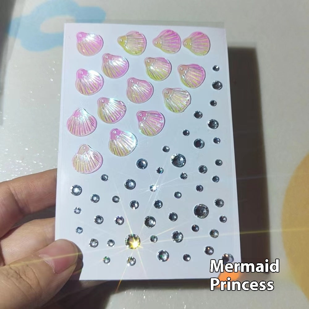 Comes With Sticky Pearl Stick-on Crystals Transparent Photo Shoot
