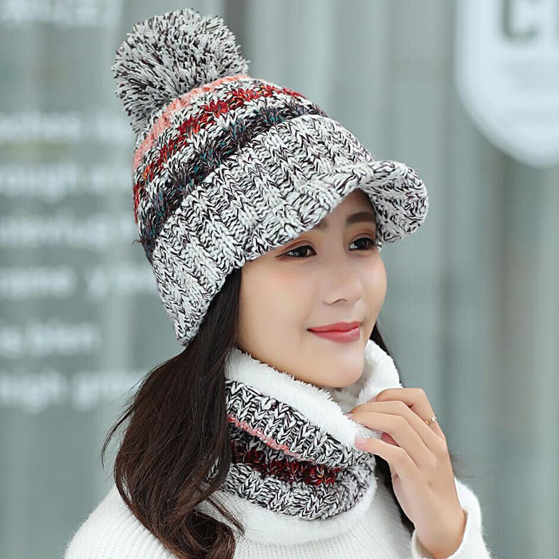 Plush Knitted Mixed Color Bib Suit