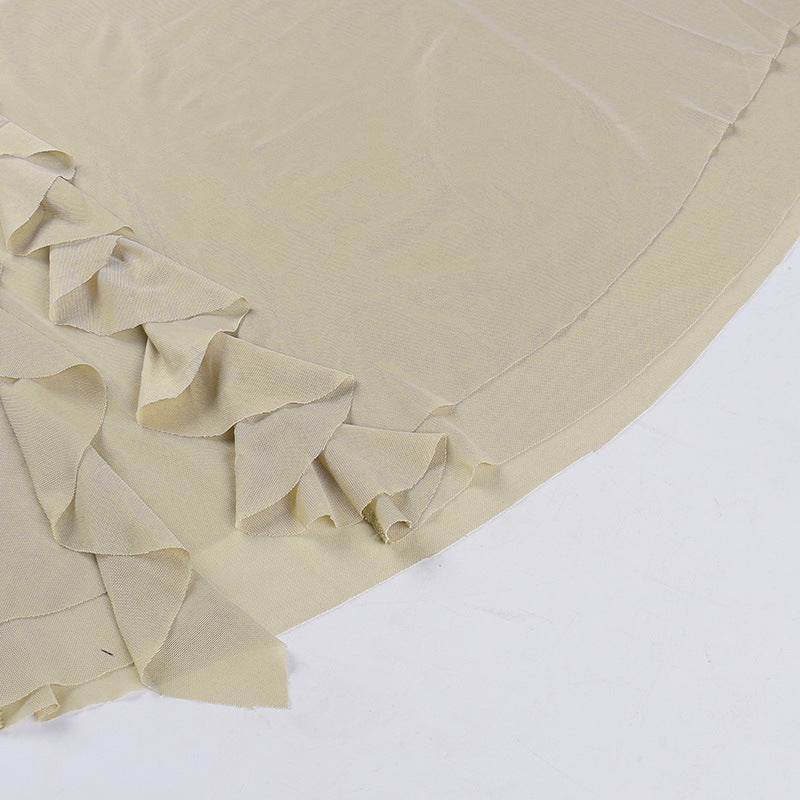 Sand Dune Waste Hat Pocket Design Solid Color Dress