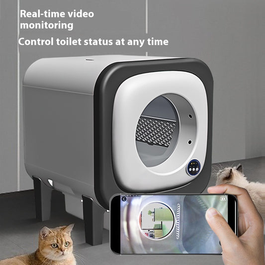 Large Space Splash-proof Smart Litter Box 72 Liters