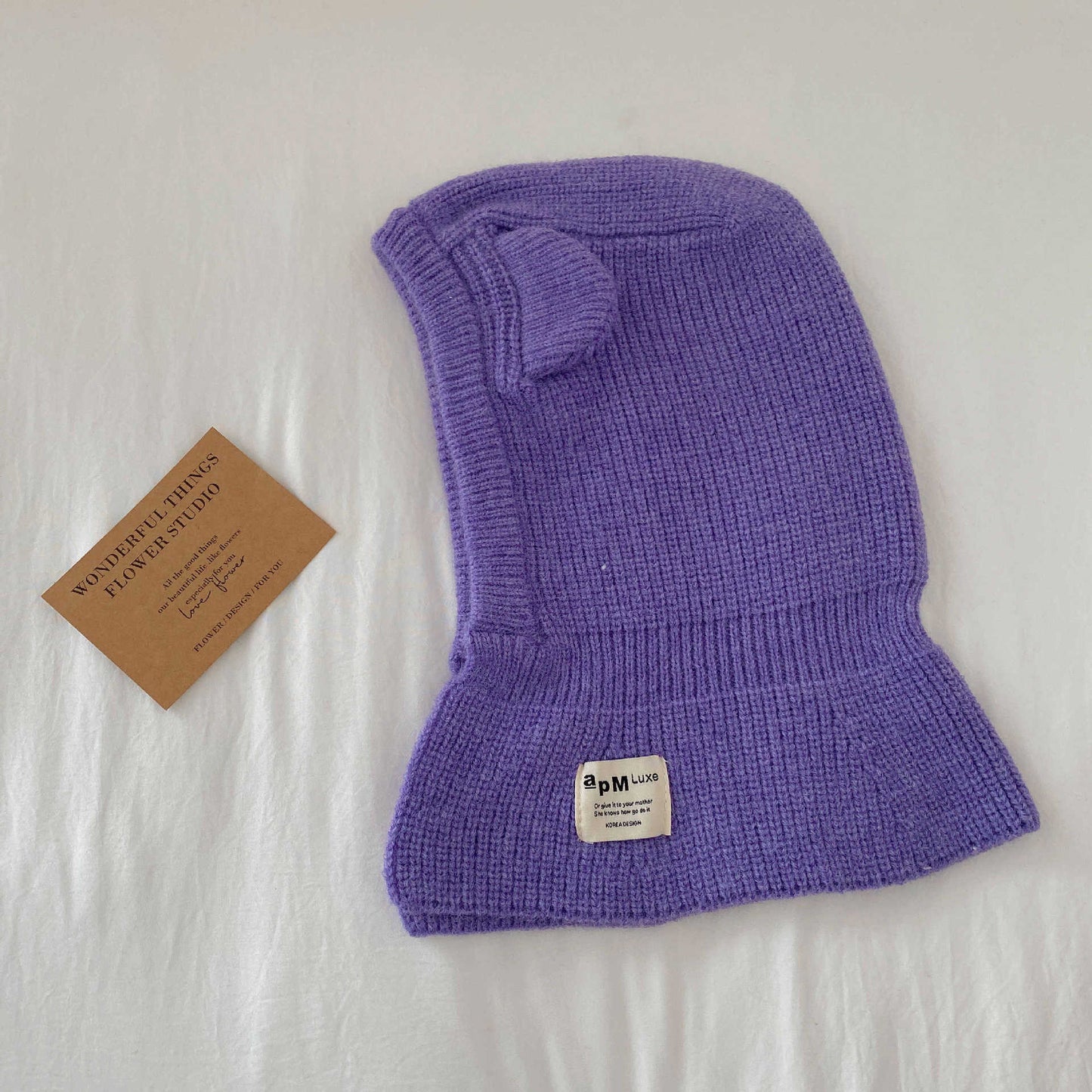Children's Hat Scarf Integrated Fashion Baby Shawl Woolen Cap