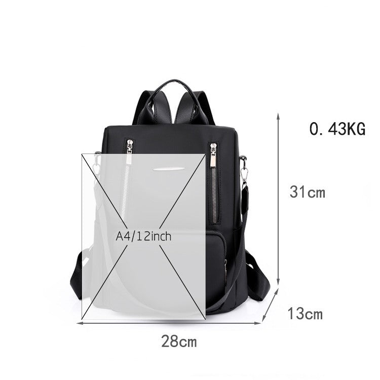 New Korean Ins Large-capacity Oxford Cloth Simple Lightweight Backpack