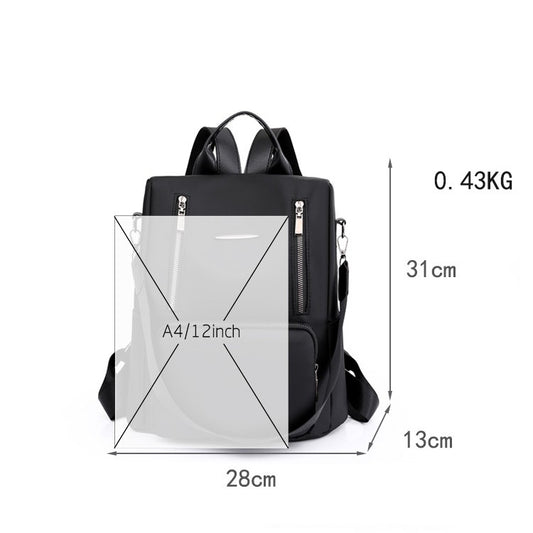 New Korean Ins Large-capacity Oxford Cloth Simple Lightweight Backpack