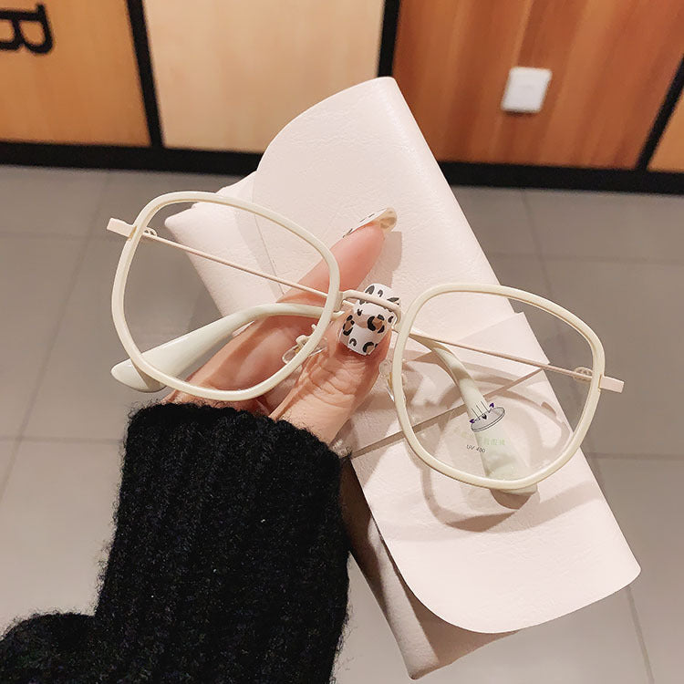 Myopia Glasses Frosted Trend Hot Style Fashion Undressed Photo Show Face Small Glasses Frame