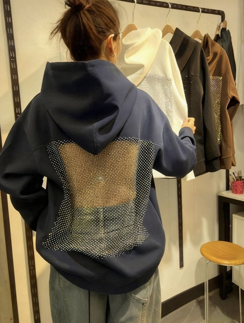 Women's Hooded Sportswear Casual Long Sleeved Shirt