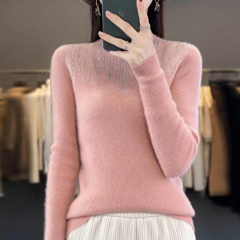 Half Turtleneck Diamond Bottoming Shirt