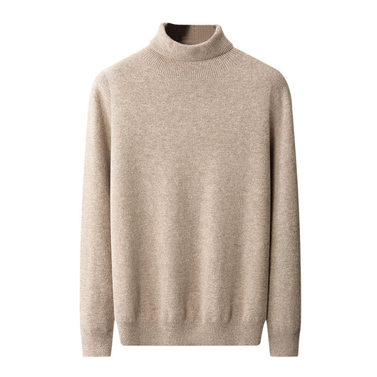 Men's High Lapel Pullover Autumn And Winter Loose Knitted