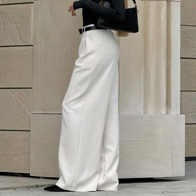 High Waist Loose Wide Leg Casual Pants