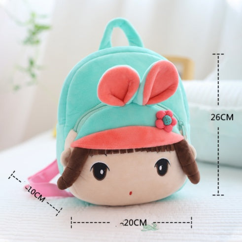 Children's One-shoulder Fashion Plush Embroidered Fabric Mini Bag