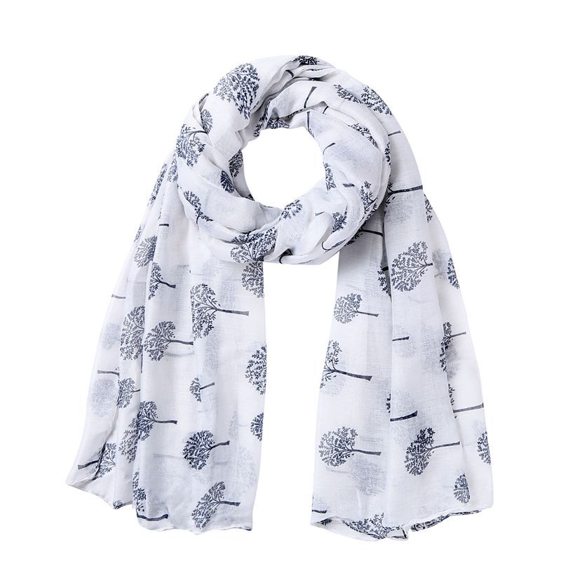 Women's Temperament Fashion Lucky Tree Print Scarf Shawl