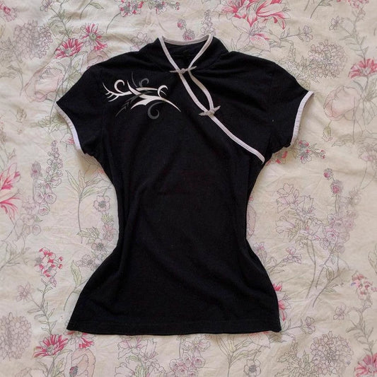 Retro-chic Modern Chinese-style Fashion T-shirt