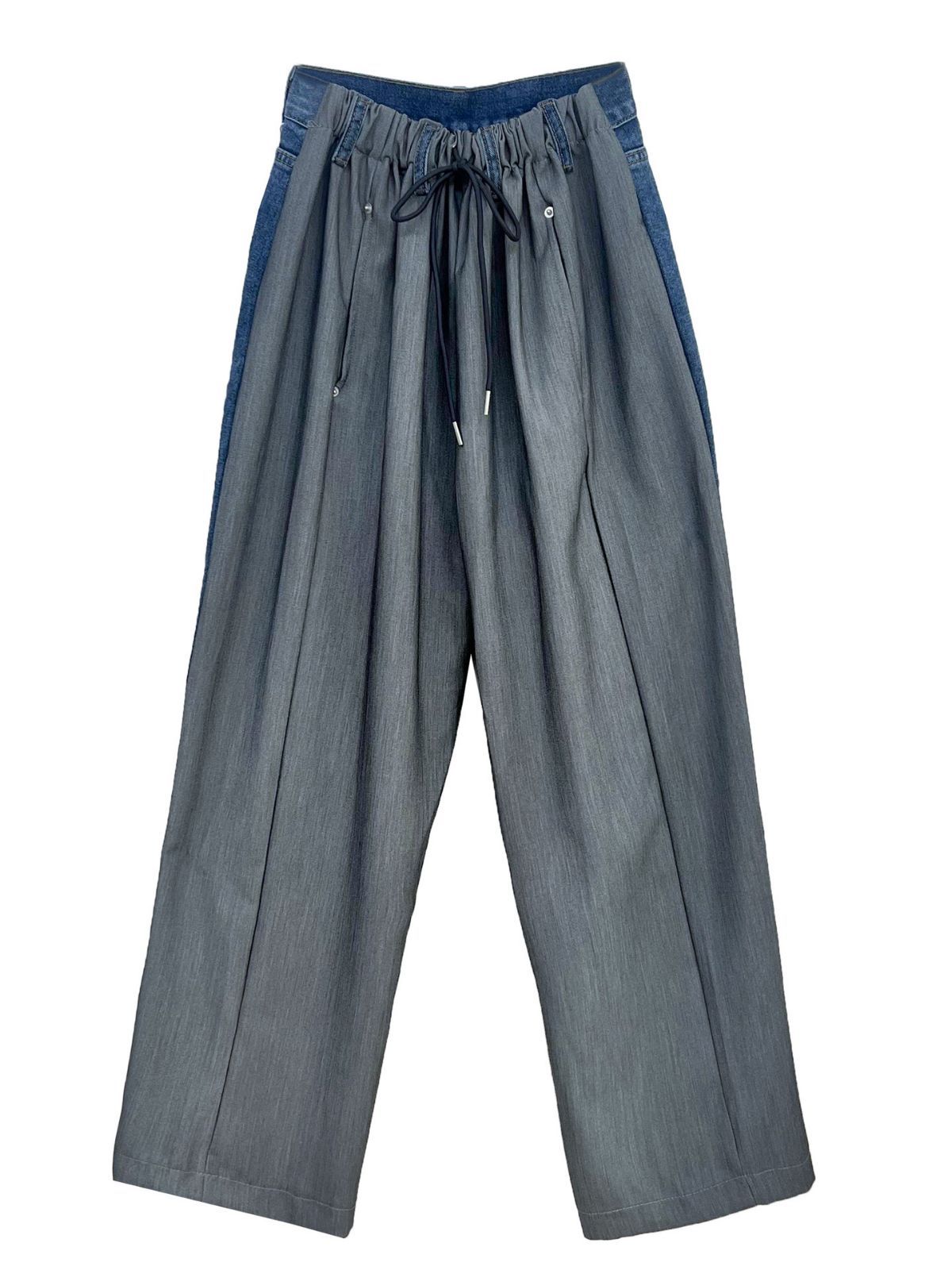 Women's Contrast Color Casual Patchwork Mop Jeans
