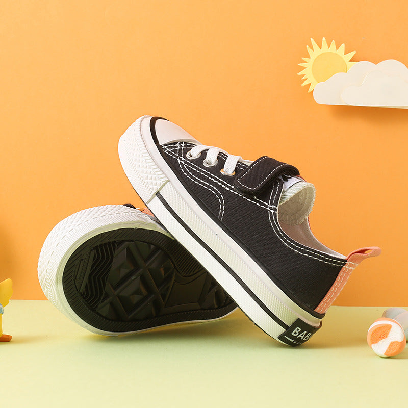 Children's Canvas Shoes, Girls' Casual Shoes, Color Matching And Breathable