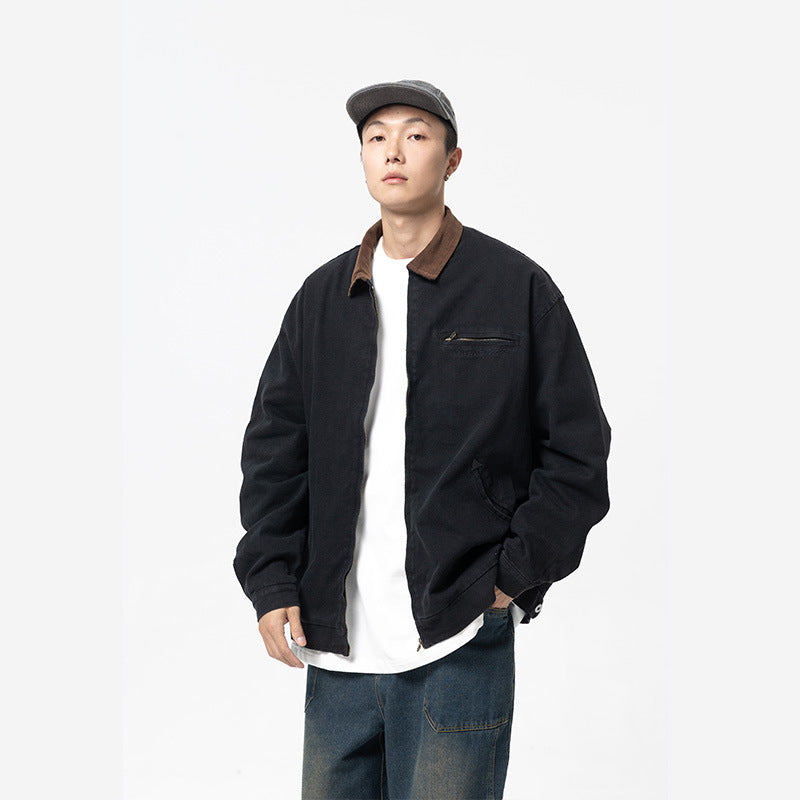 Retro Fashion And Personalized Lapel Men's Jacket
