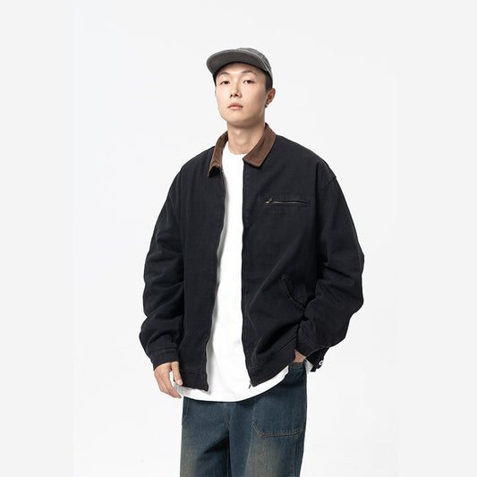 Retro Fashion And Personalized Lapel Men's Jacket