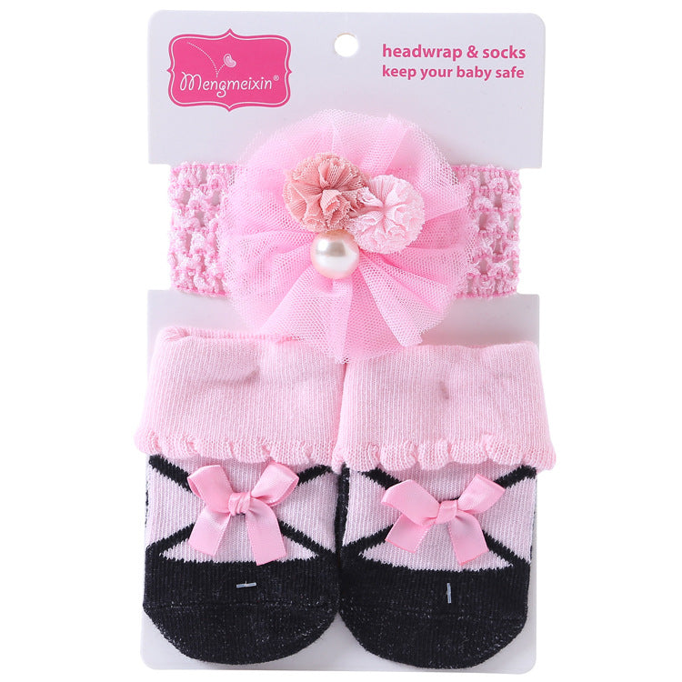New Polka Dot Three-dimensional Hair Ball Flip Up Children's Socks