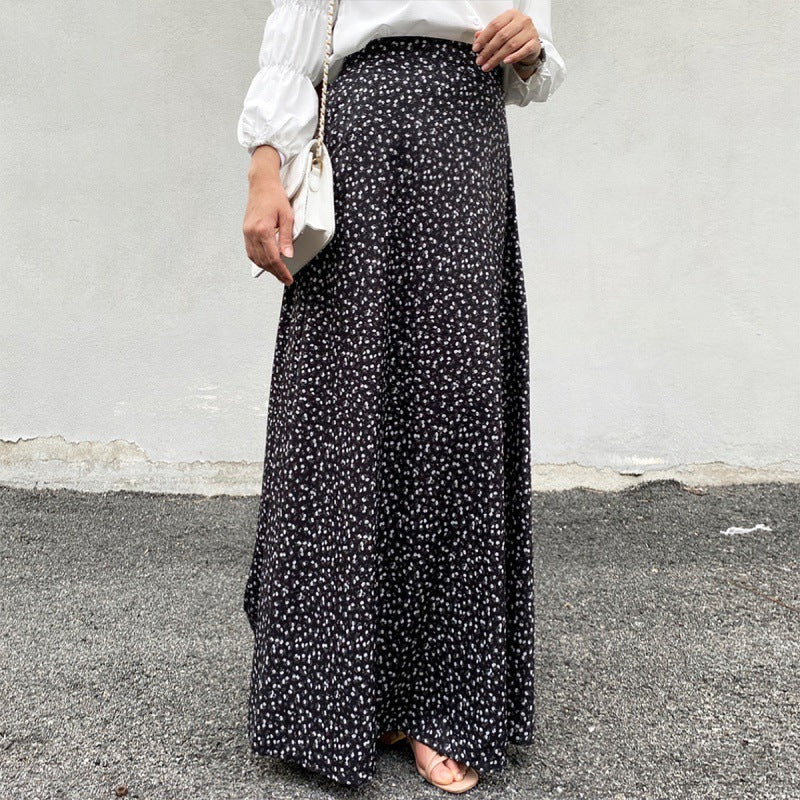Fashionable All-match Skirt Floral Dress Women