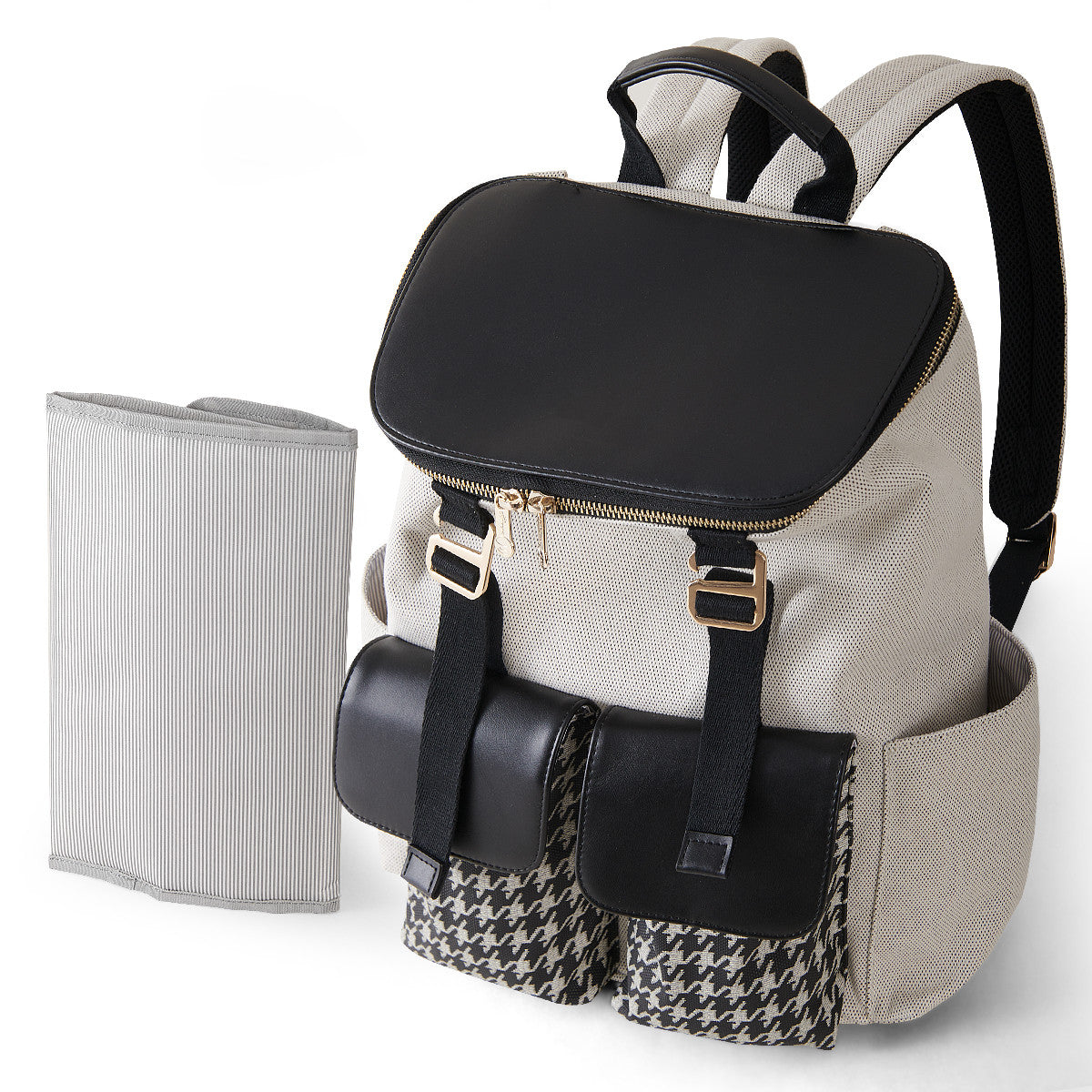 Women's Fashion Multifunctional With Diaper Pad Large Capacity Travel Backpack