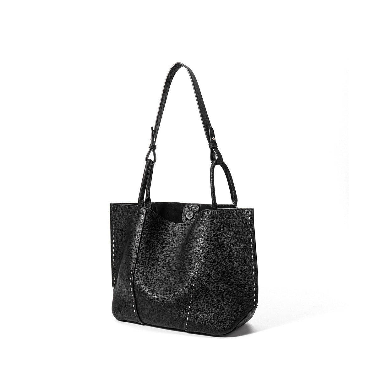 Large Capacity First Layer Cowhide Commuter Hand-carrying Bag Big Bag Shoulder Bag