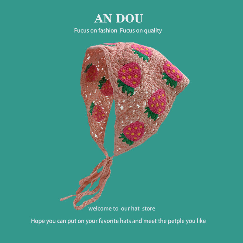 Spring And Autumn Fashion Knitted Crocheted Hollow Triangular Binder Women