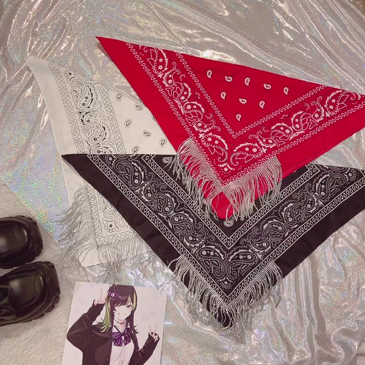 Women's Fashion Rhinestone Hair Band Scarf