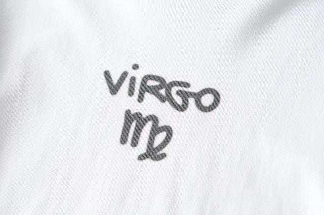 T-shirt Slim Fit Zodiac Fit Cut Rib Midriff-baring Top Cute Kawaii