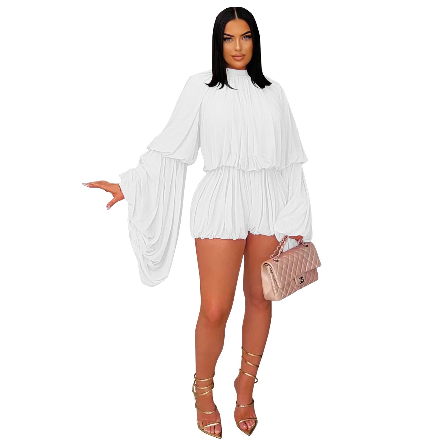 Women's Wear Casual Pleated Jumpsuit