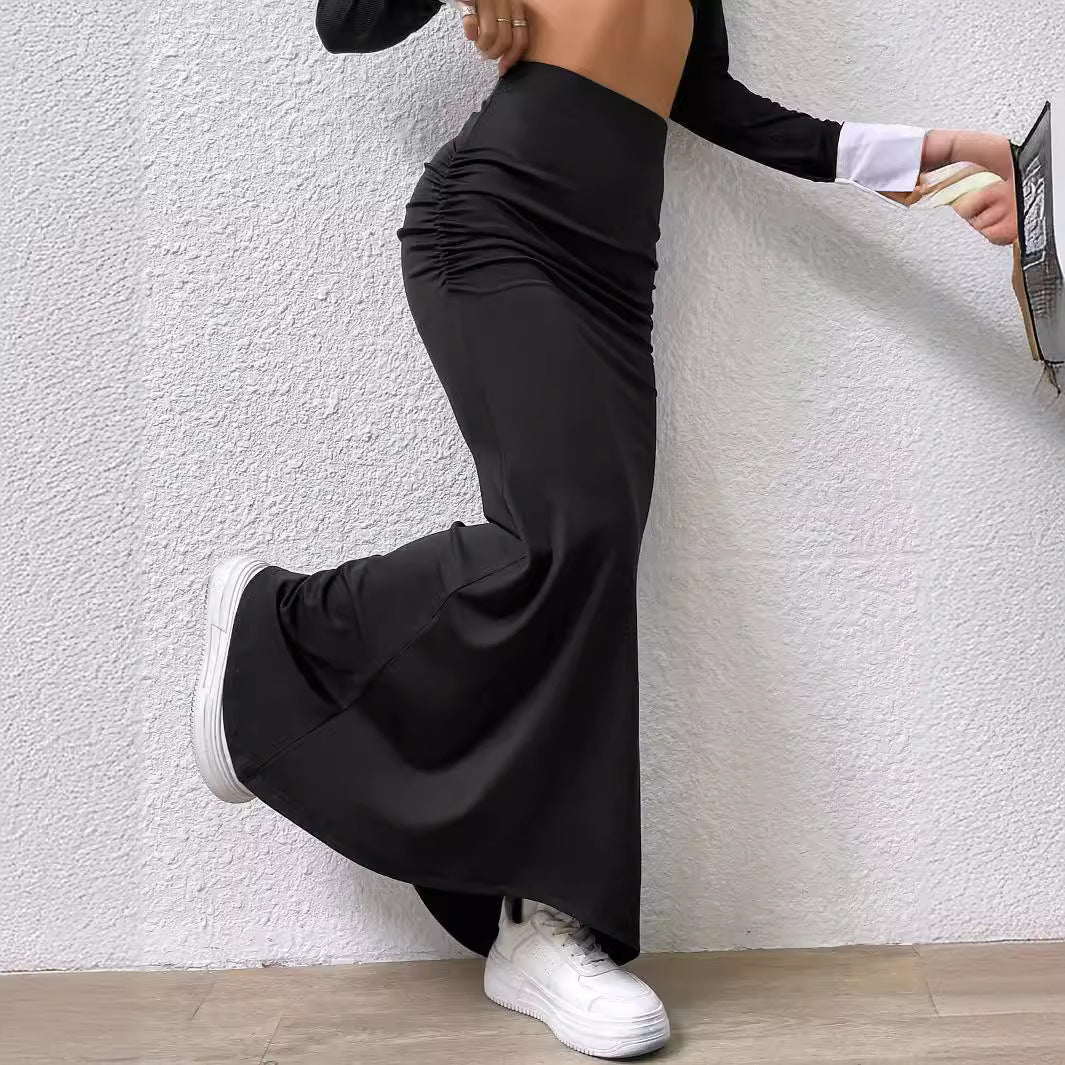 New Skirt Knitted Solid Color Fishtail