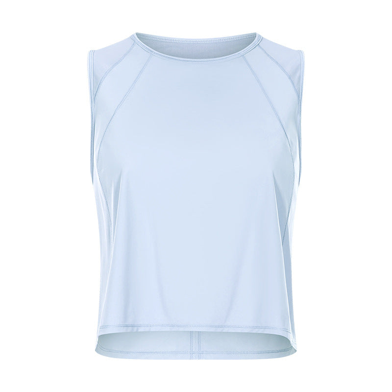 Sleeveless Vest Cropped Short Sexy Back Hollow-out Quick-drying Breathable Sports Casual Yoga Clothes