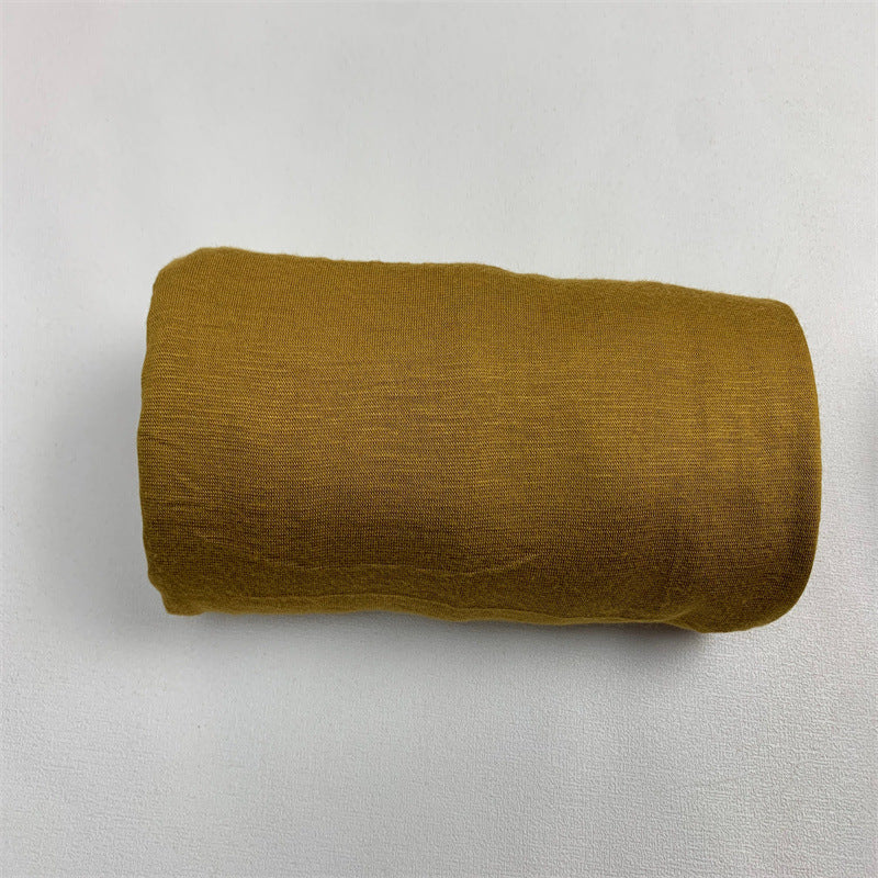 Pure Color Mercerized Cotton Modal Soft Women's Scarf Hat