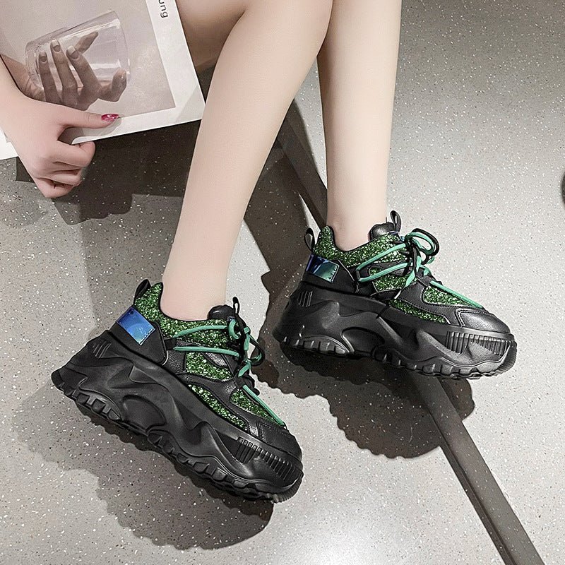 Korean Women's Shoes With Thick Soles