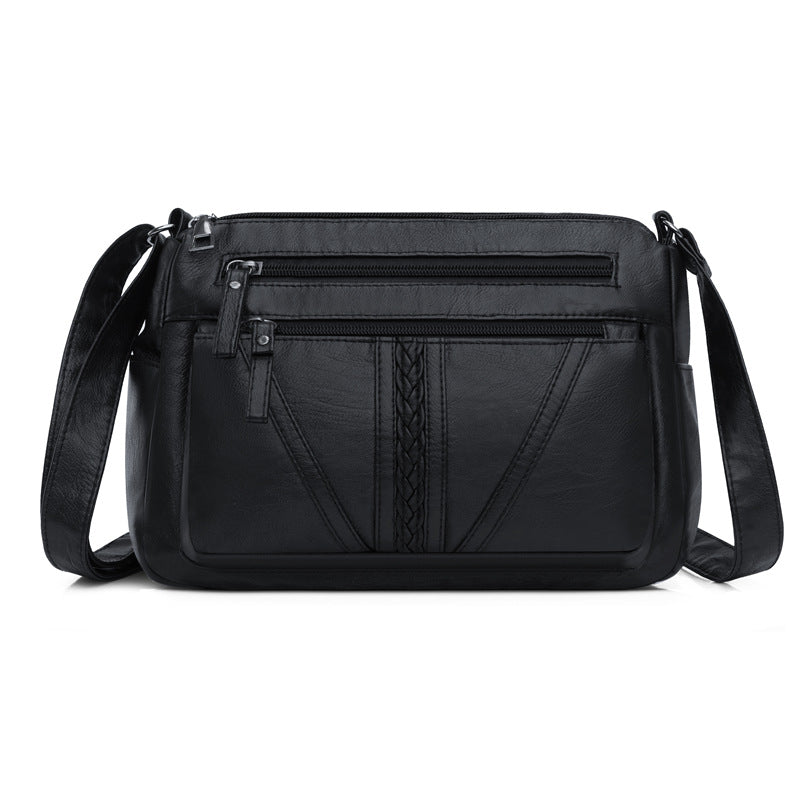 Crossbodytaske i blødt læderlook