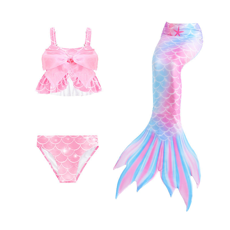 Mermaid Swimsuit Mermaid Tail Swimsuit Girls Swimwear Set Kids Onsen Swimsuit