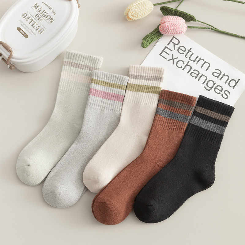 Middle Tube Boneless Thickened Warm Terry Socks