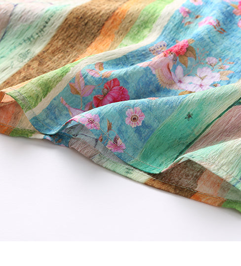 Retro Style Printed Bohemian Skirt