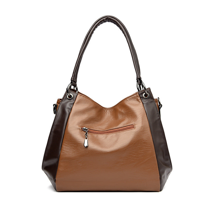 A Simple Versatile Soft-leather Tote Bag