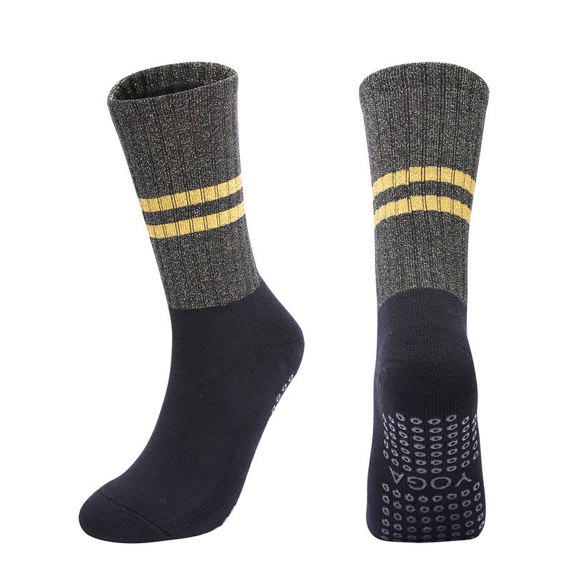Women's Autumn And Winter Long Tube Terry Non-slip Aerobics Socks