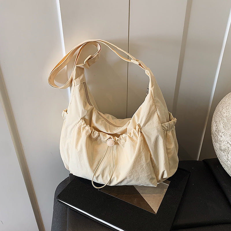 Brand-new Solid-color Nylon Crossbody Bag For Multi-functional Casual Wear