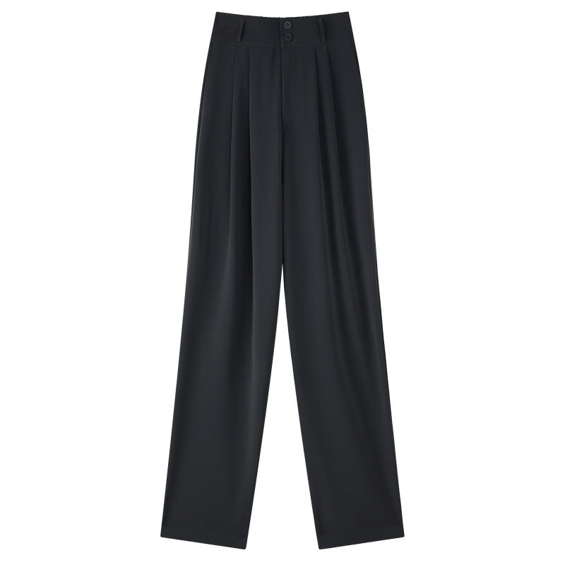 High-grade Suit Drooping Wide-leg Pants Loose Draggle-tail Trousers