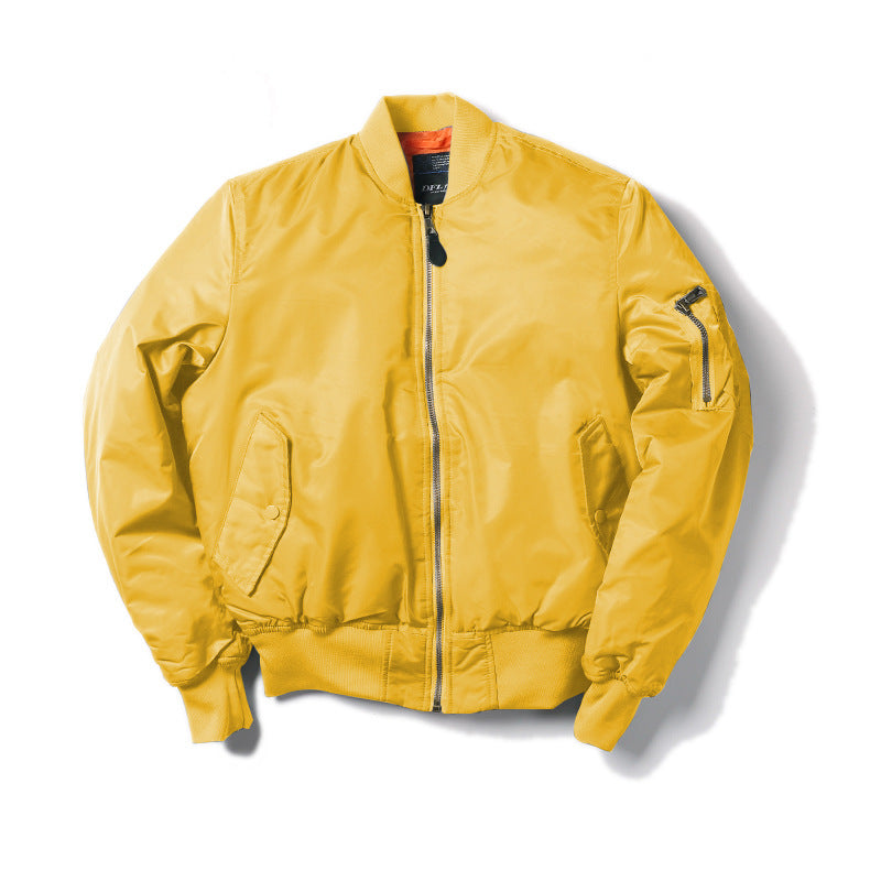 Autumn And Winter Thickened Pilot Jacket Air Force Men's Fashion Baseball Uniform